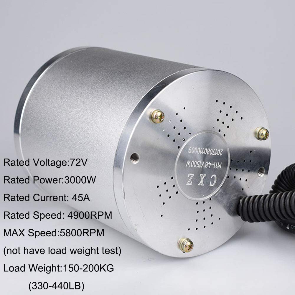 Buy Brushless 3000W Electric Scooter Motor 72V 4900RPM High Speed Hub