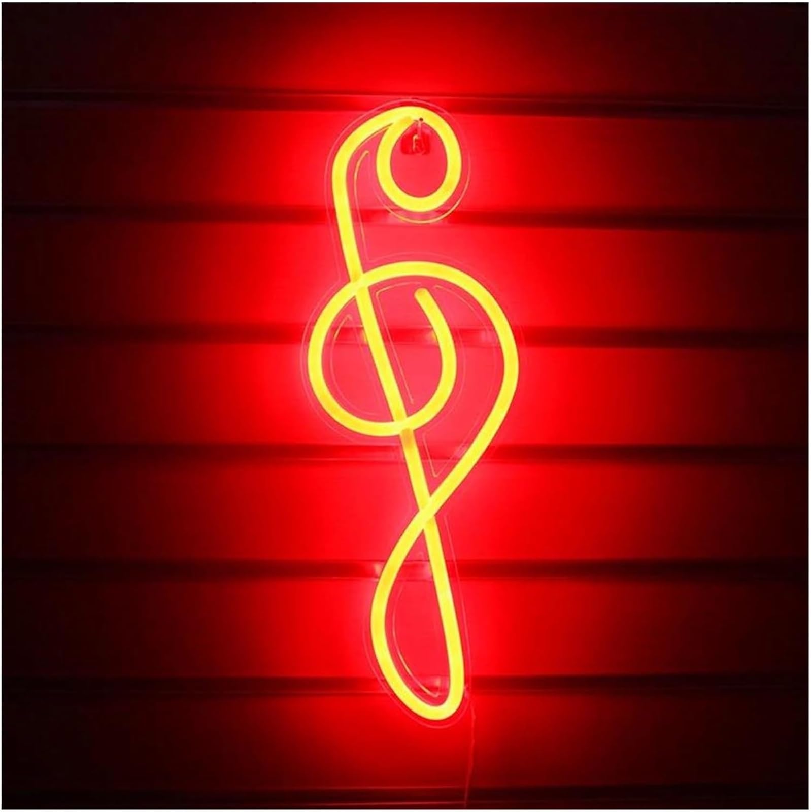 insegna luminosa al neon Lampada da parete a LED con insegna al neon a forma di nota musicale per la decorazione negozi e feste in camera letto