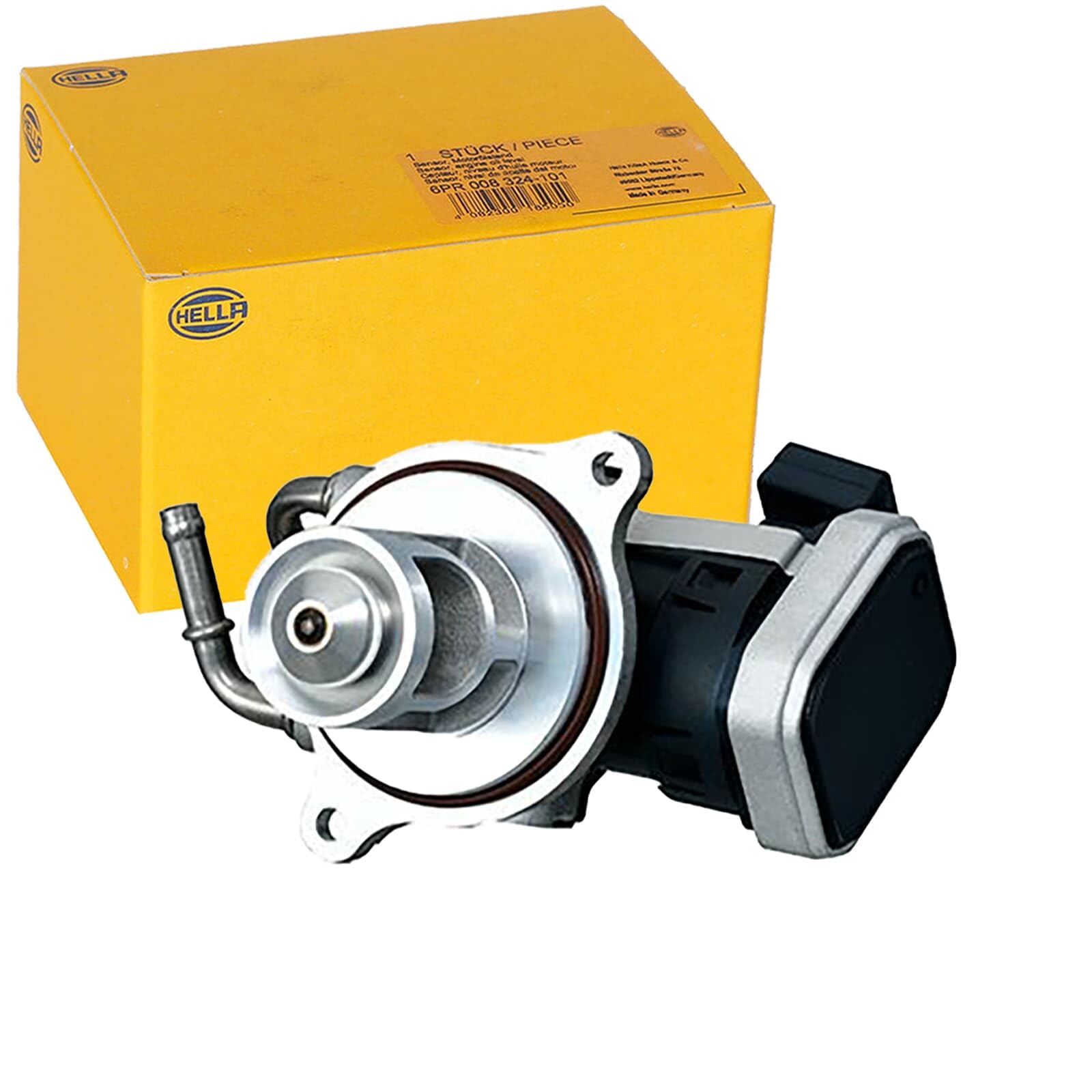 HELLA 6NU 014 864-881 Válvula EGR - 12V - eléctrico - 4polos - con junta