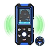 Stud Finder Wall Scanner, Rechargeable Wall Stud Detector with Locating Holes, LED Display and Audio Alarm Function, Suitable for Wood Metal Studs, AC Wires, Joists and Pipes Stud Detector