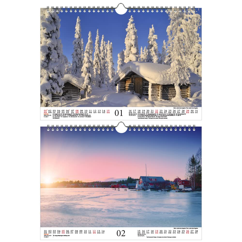 Travel Magic Sweden DIN A4 Calendar for 2023 Sweden City and Country Seelenzauber, multicoloured - Image 2