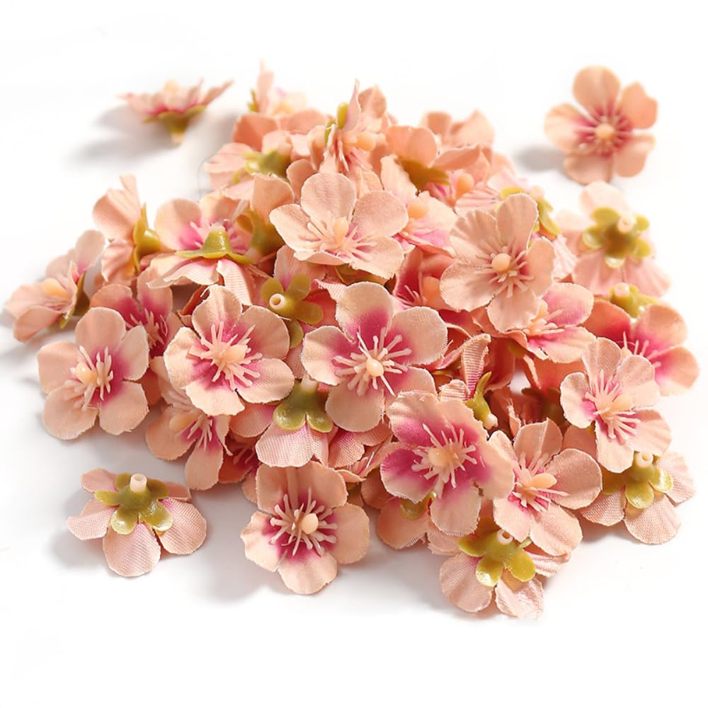 1/2/3 pezzi di fiori artificiali di ciliegio, fiori di pesco di seta