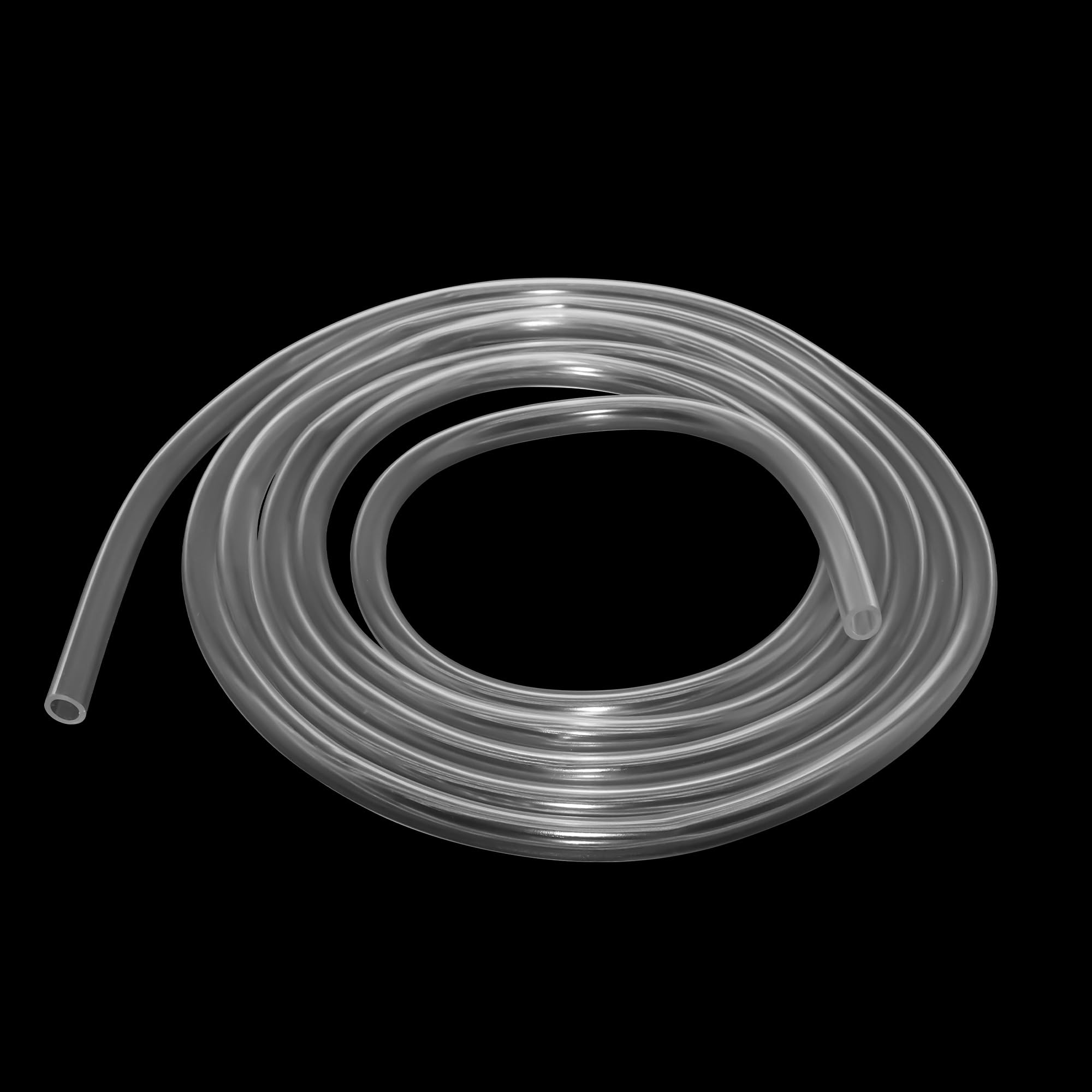 LAVMHAB PVC Tube 8mm ID x 11mm OD 2m(6.5ft) Clear Vinyl Hose PVC Tubing, Lightweight and Flexible Plastic Tubing Water Air Pipe