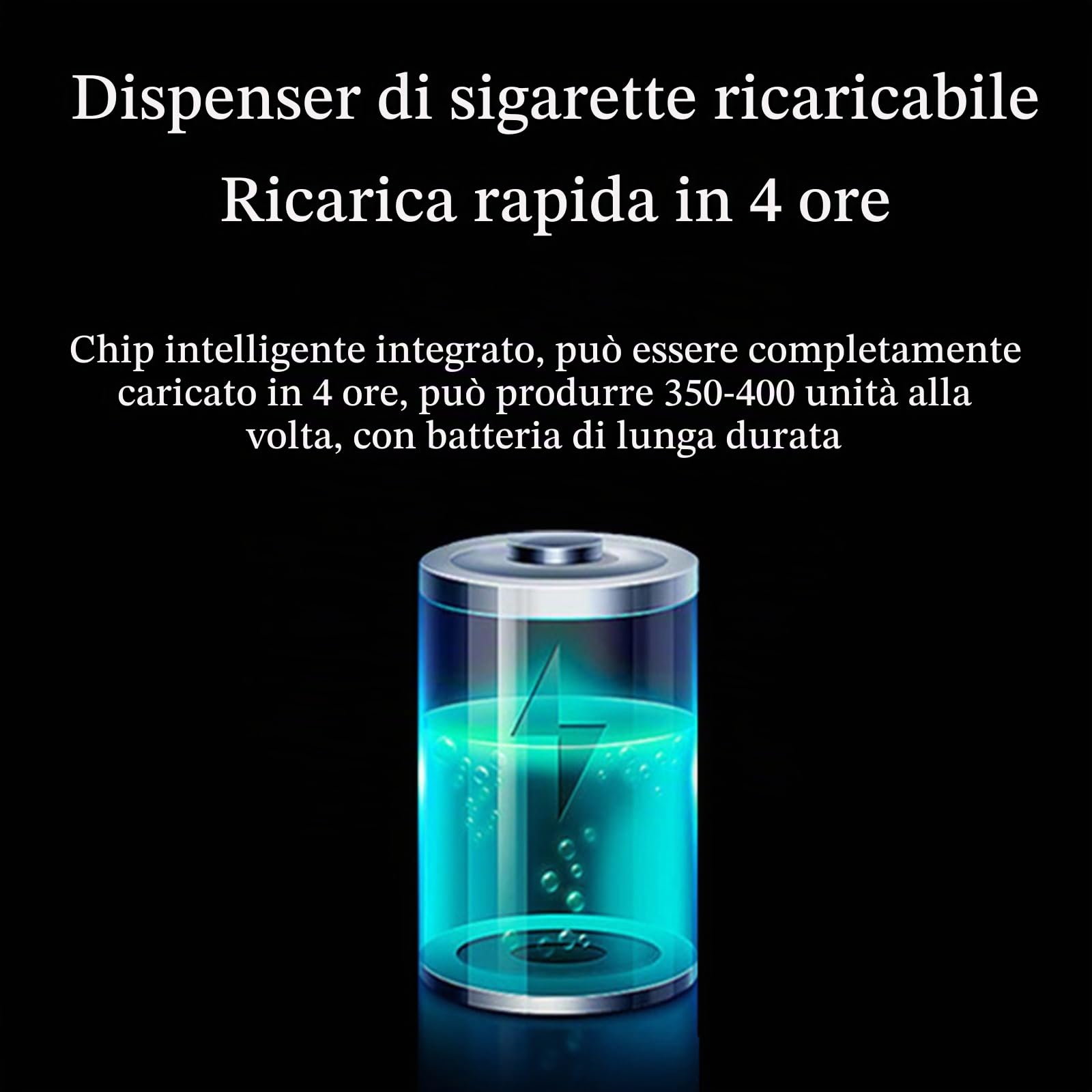Macchinetta Elettrica Automatica per Sigarette,Automatico Della Sigaretta Del Rullo Del Tabacco Delle Macchine di Riempimento Della,8 mm/6,5 mm Doppio Uso,Infrarossi,Design Ricaricabile(Color:Black)