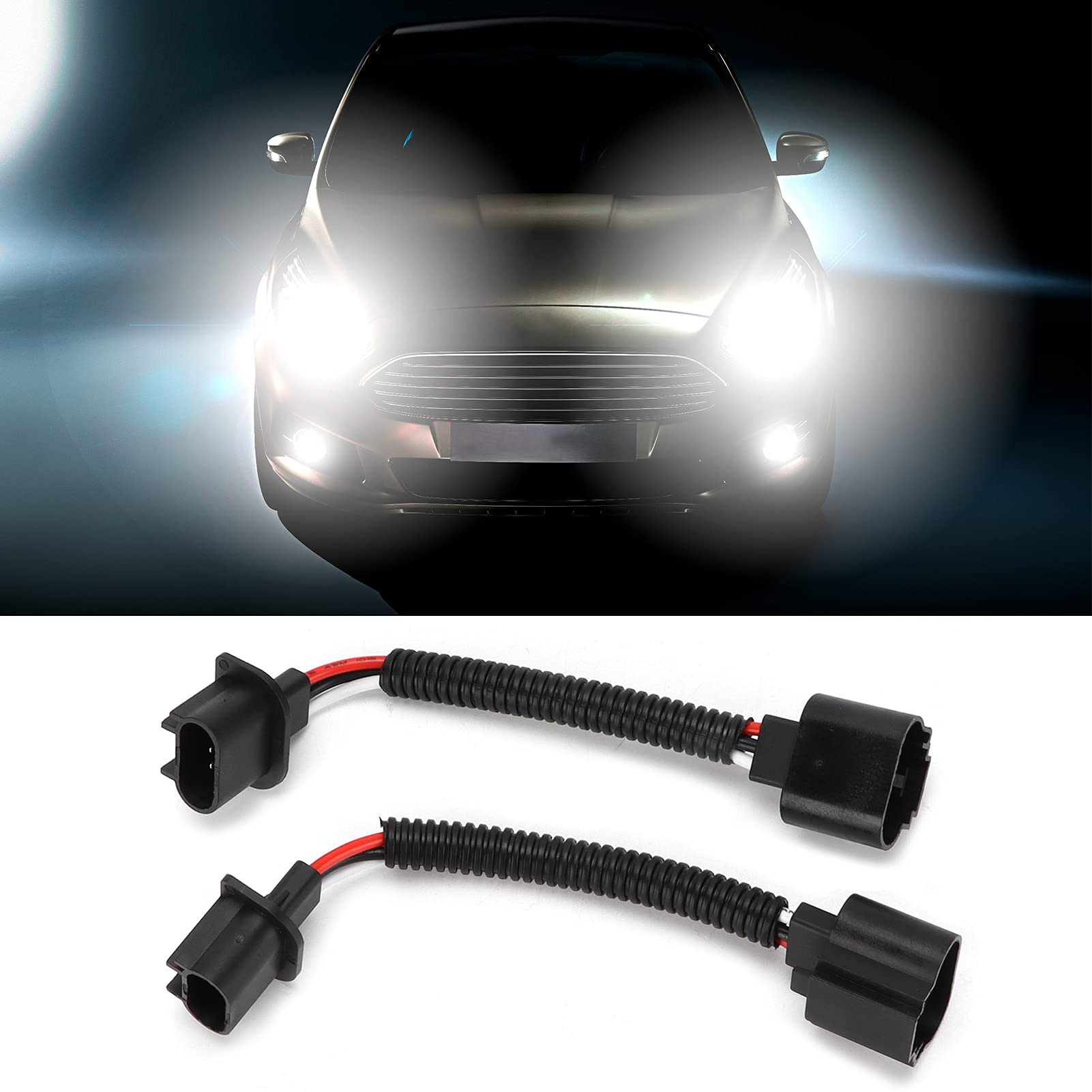 Presa Femmina H13/9008 Per Lampadina HID 55w: Cablaggio Treccia Impermeabile Calibro 16 - Foto 1