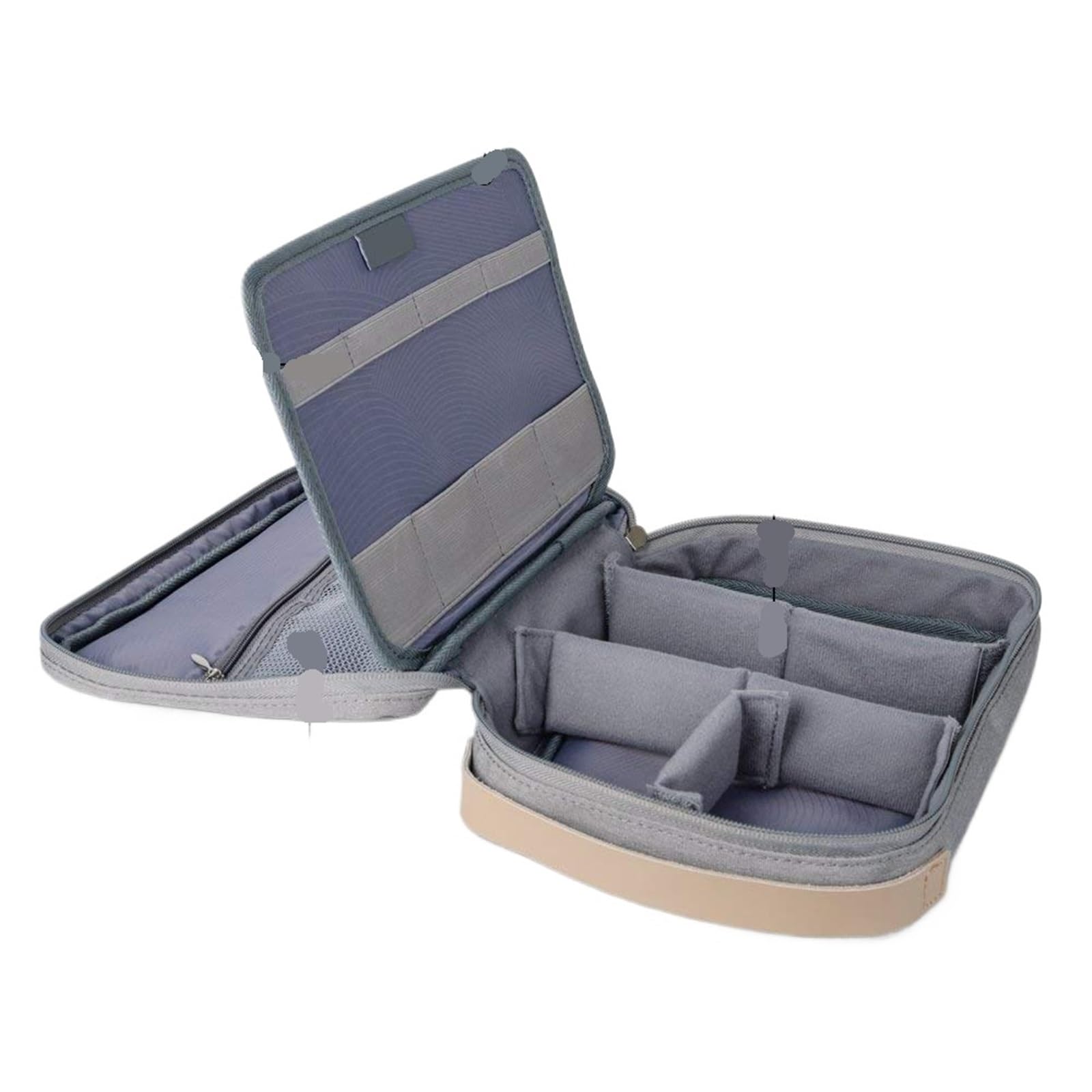 Organizer Cavi da Viaggio Custodia da Viaggio Custodia for Accessori elettronici digitali Custodia Impermeabile for batterie Custodia for Organizer for Cavi USB Organizer Caricabatterie(Gray)