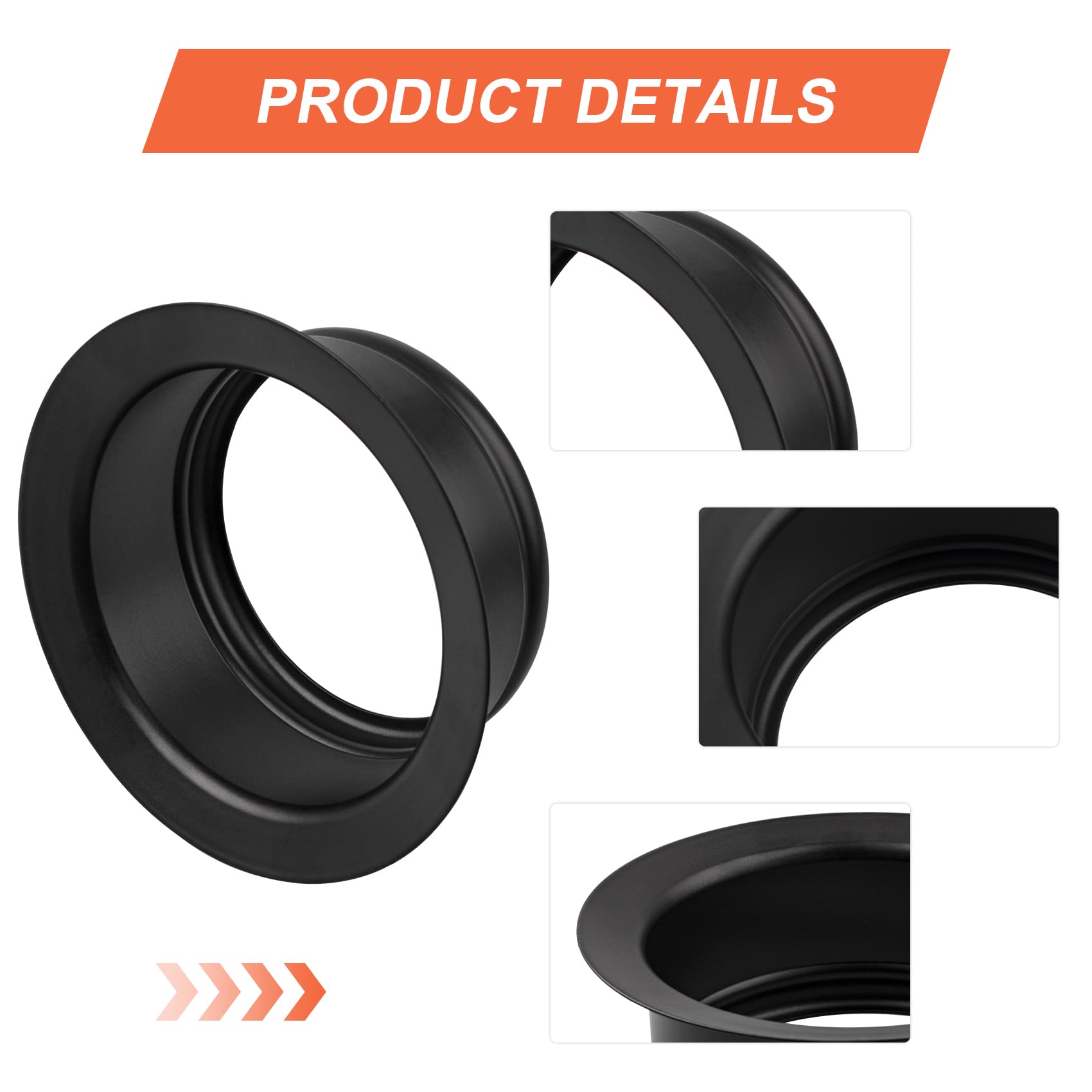 Garbage Disposal Cover – Black Plastic Sink Stopper, Direct Replacement For Kitchen Waste Disposer, Prevents Odors & Keeps Debris Out