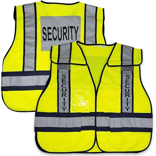 VIEWBRITE Reflective Class 2 Fire Vest Lime Green - 5 Point Breakaway High Visibility Yellow Fire Fighter Vest