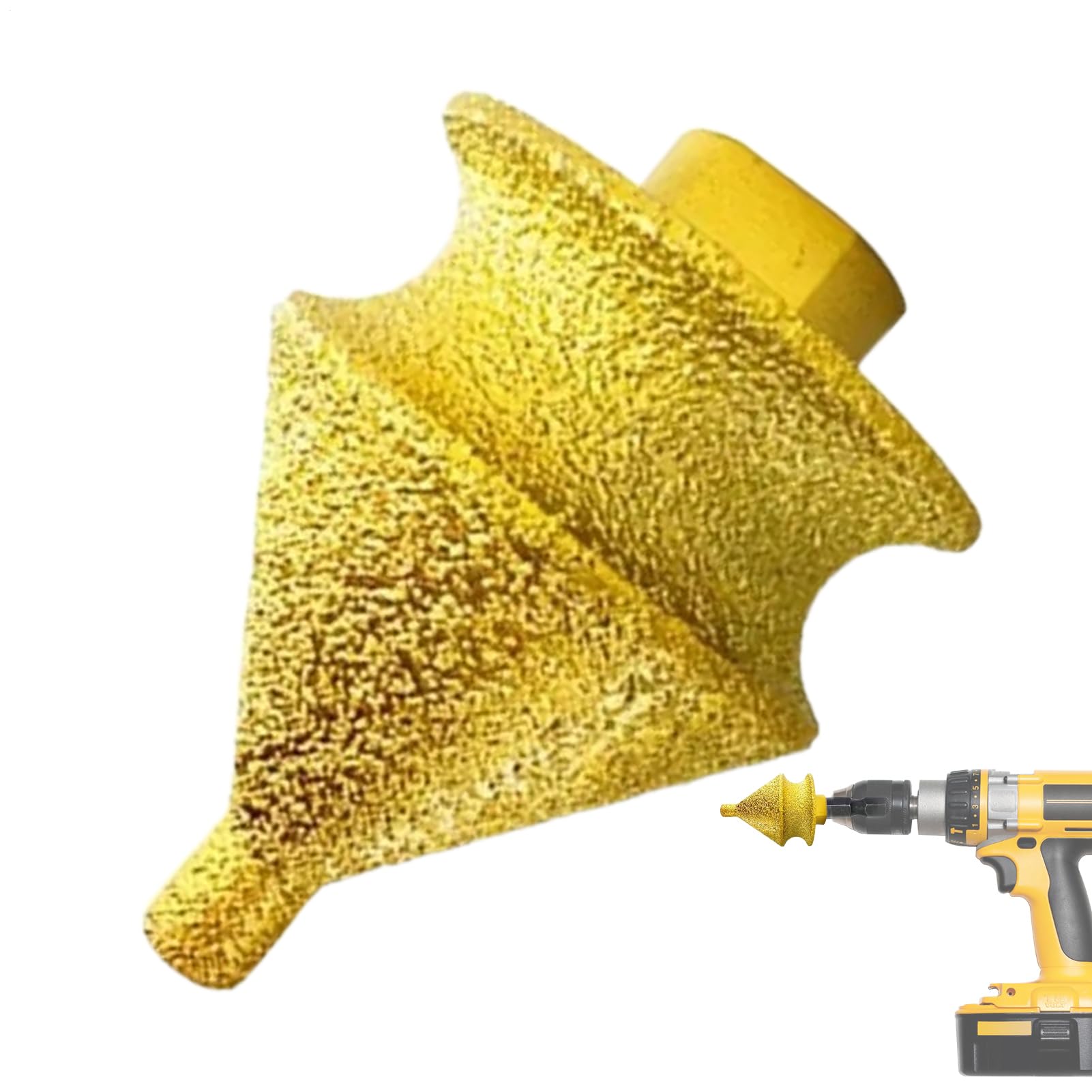 Mèche À Chanfrein - À Biseauter Pour Carreaux De Céramique Diamantés | Outil D'alésage De Meulage Multifonctionnel M10 | Cet Embout Tranchant Et Résistant À L'usure Agrandit Et Lisse Les Trous D