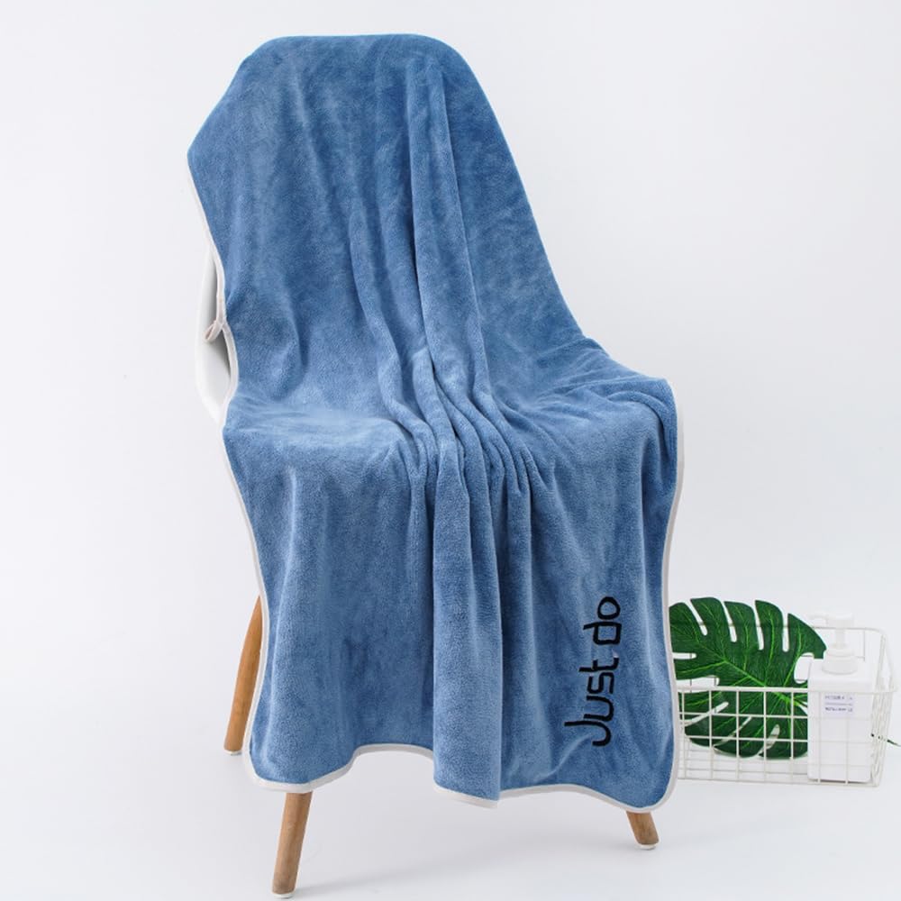 Serviette De Bain Lkw Ogechi 70x140cm | Polaire Corail, Super Douce | Absorption Rapide, Séchage Rapide