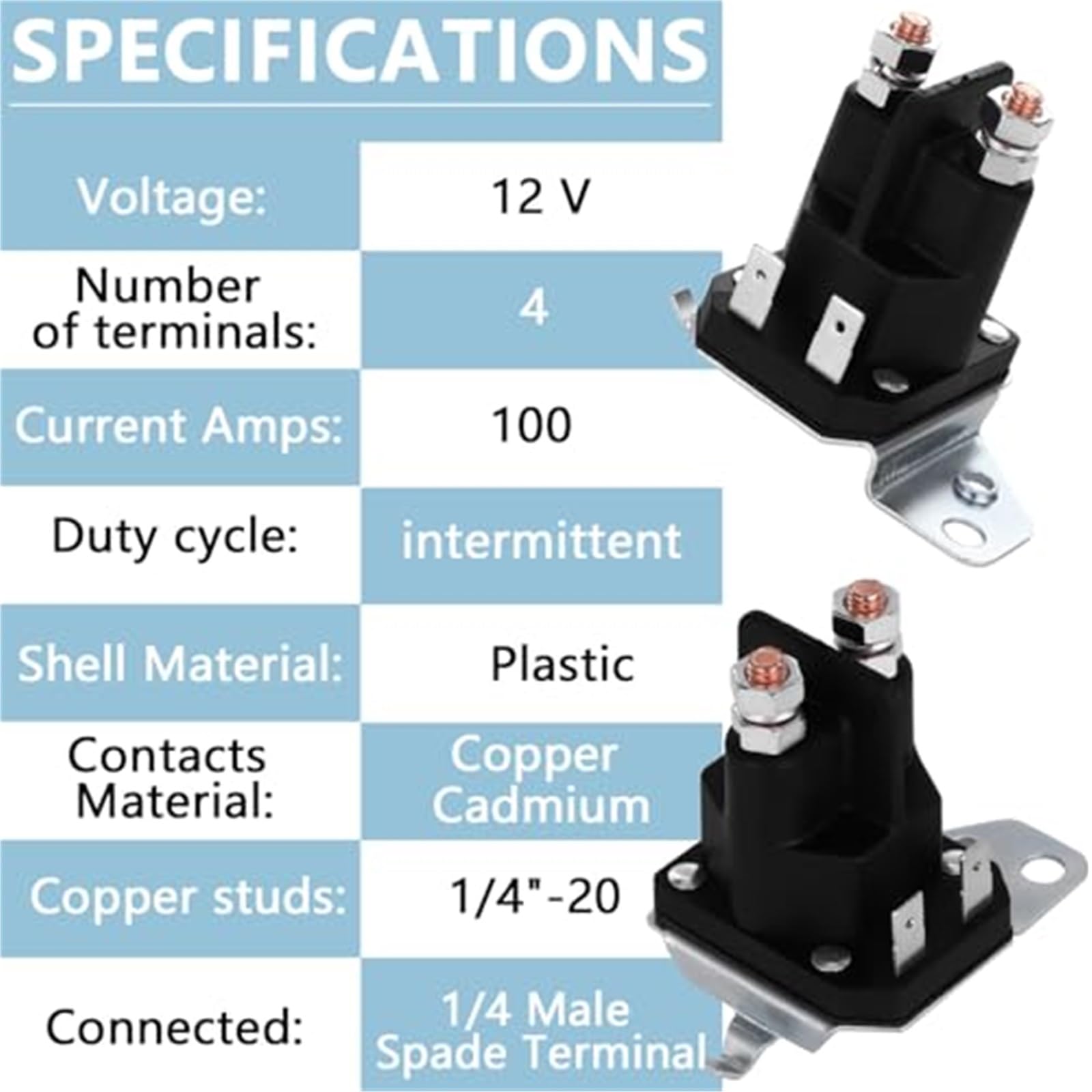 Relè Solenoide Avviamento Per Trattori Cub Cadet E Troy-Bilt 725-06153