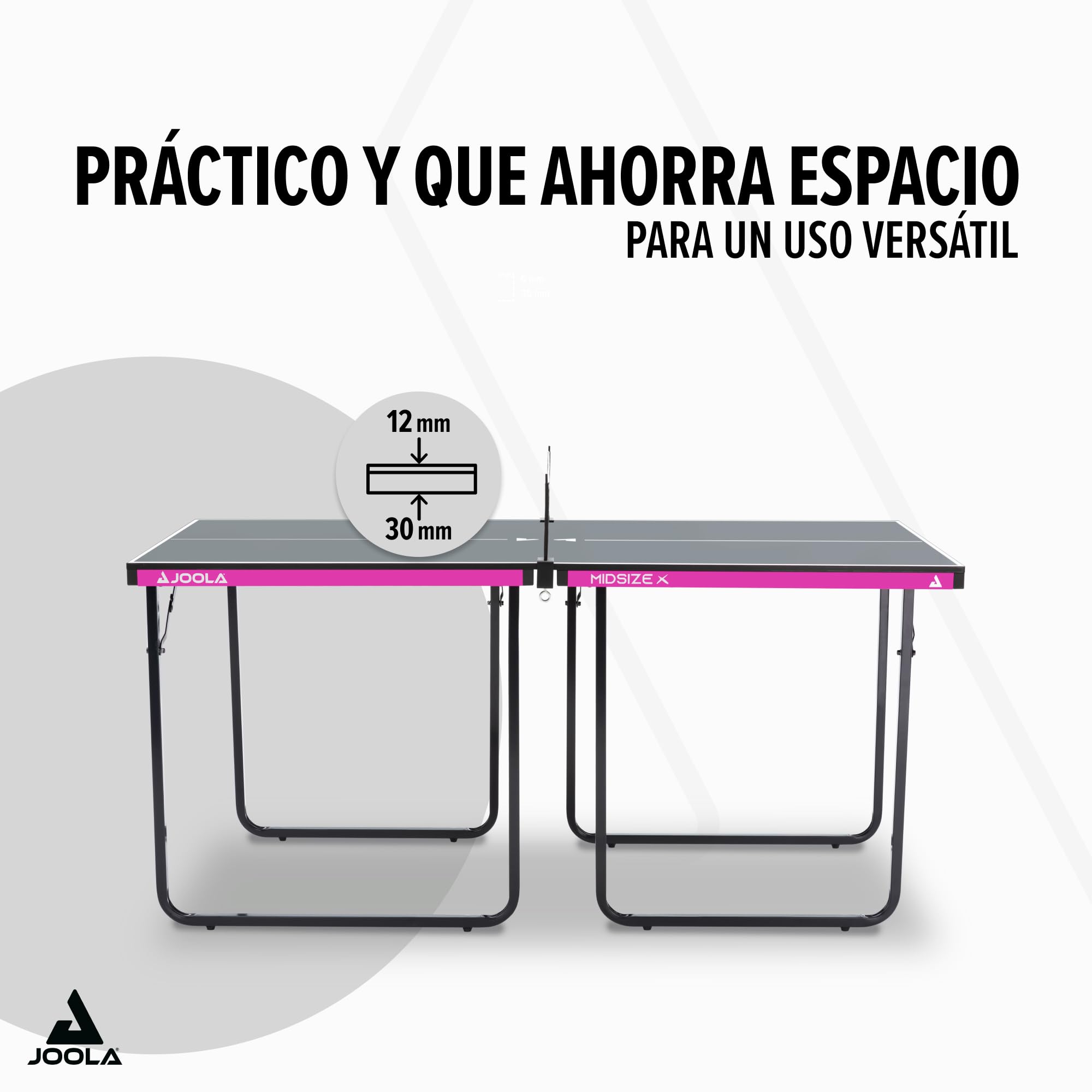 JOOLA Mesa de ping pong de tamaño mediano con red