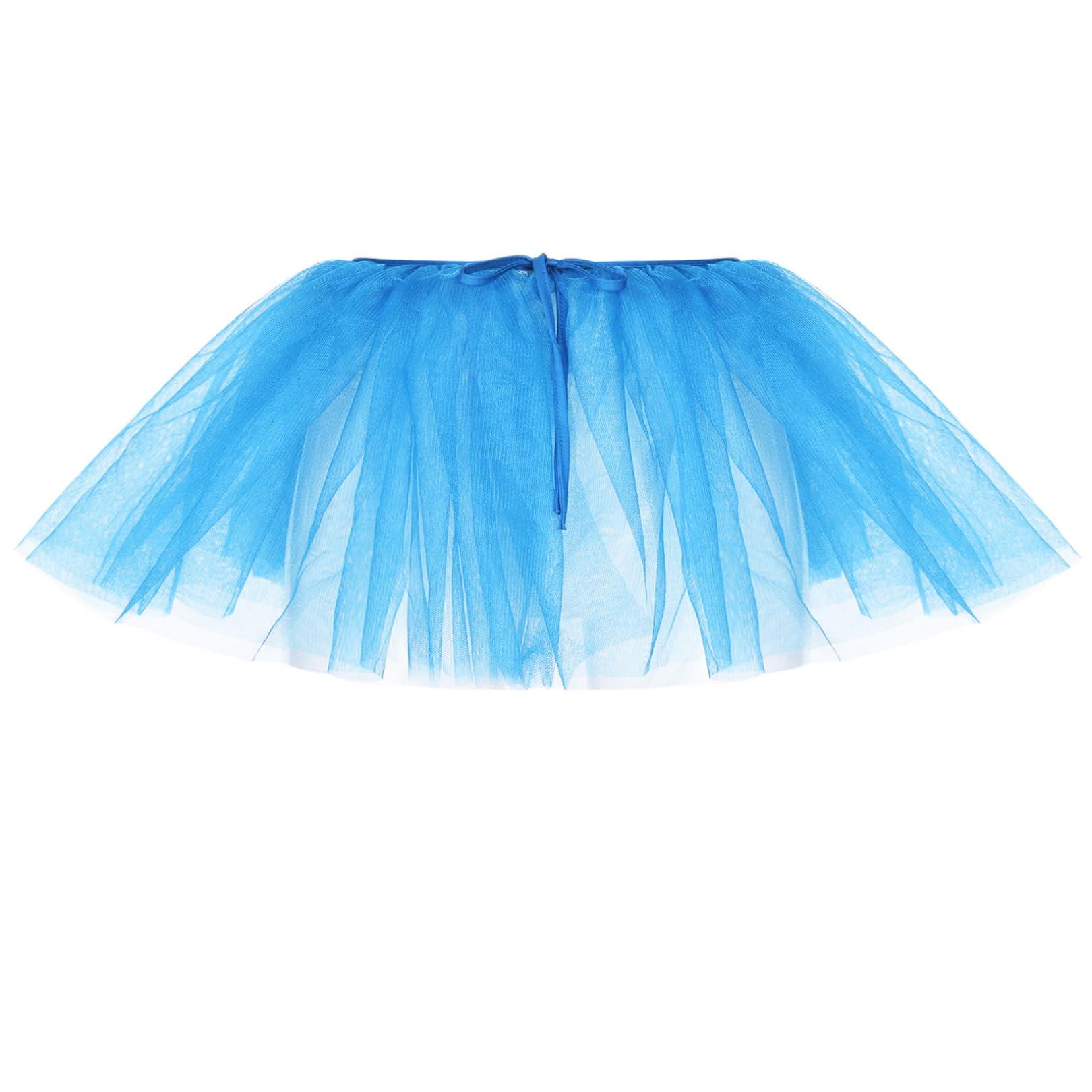 easyforever Kids Girls Ballet Dance Tutu Skirt Mesh Tulle Skirt Birthday Princess Skirt Dress Up Costume Dancewear Sky Blue 2-8 Years