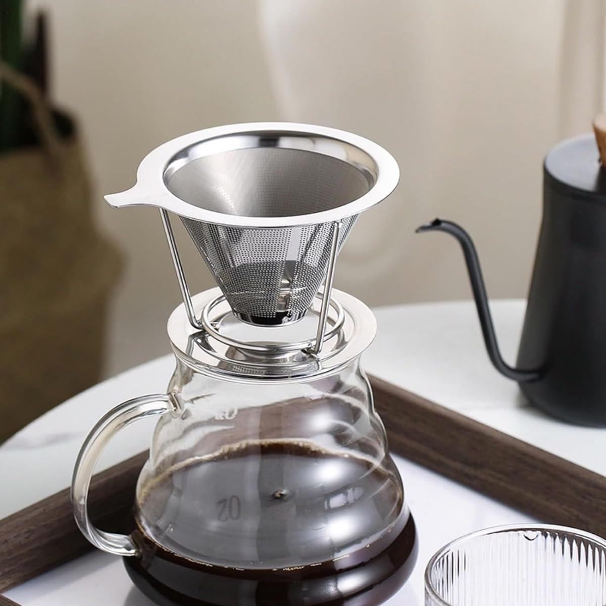 Amazon｜Demanca コーヒードリッパー コーヒードリップ 器具 2層