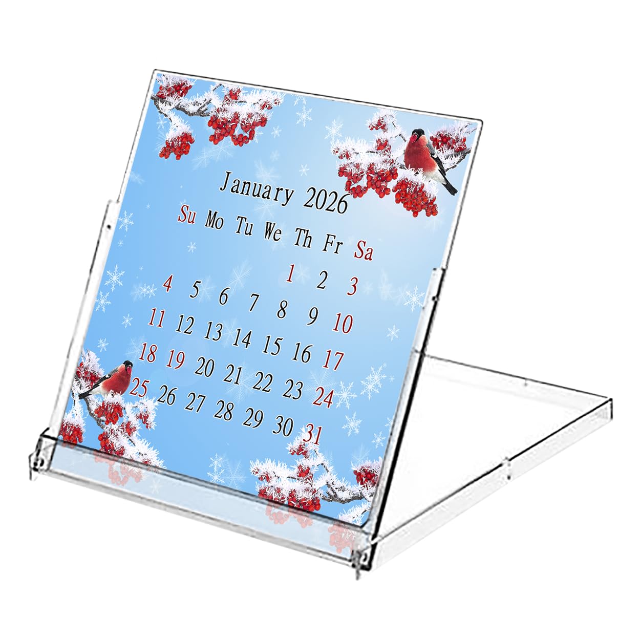 2026 CD-Style Desk Calendar 12 Months Calendar/Planner/Desk Calendar With CD Case Stand, Office Decor, Christmas Gifts (Edition #016)