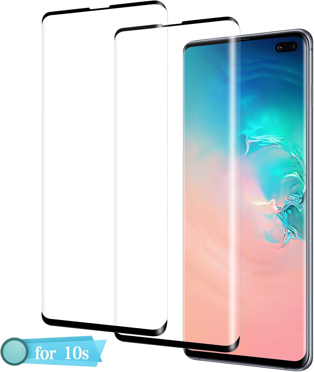 Samsung Galaxy S10 Plus Screen Protector, Belog [2 Pack] [No Bubbles] [9H Hardness] [Scratchproof] [Table Friendly] Tempered Glass Screen Protector Compatible with Samsung Galaxy S10 Plus