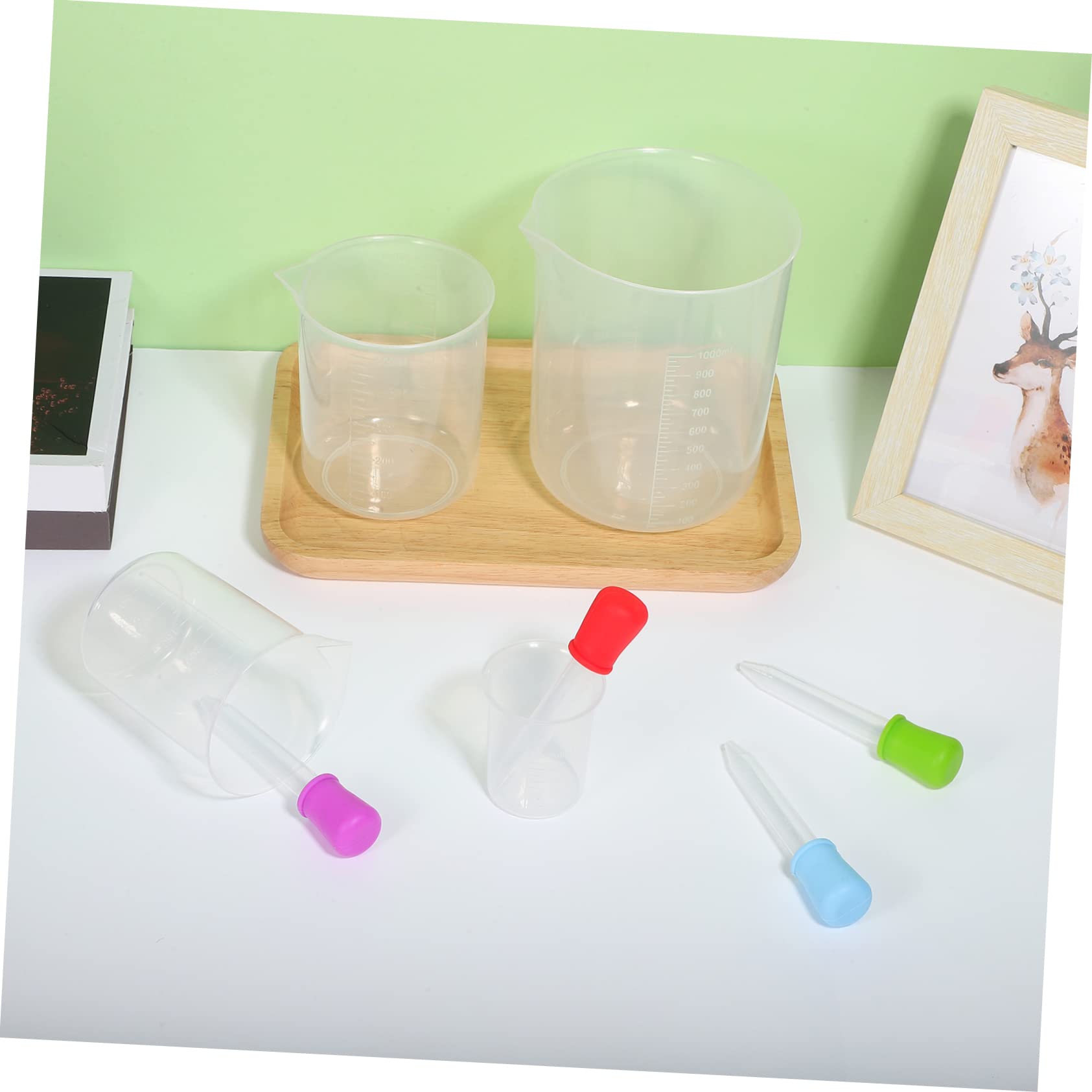 ABOOFAN 12 Pz Misurino Misurini Da Laboratorio Misurini Da Cucina Mescolare Il Ghiacciolo Contenitori Di Miscelazione Epossidici Coppa Brocca Plastica Rivestimento Mini