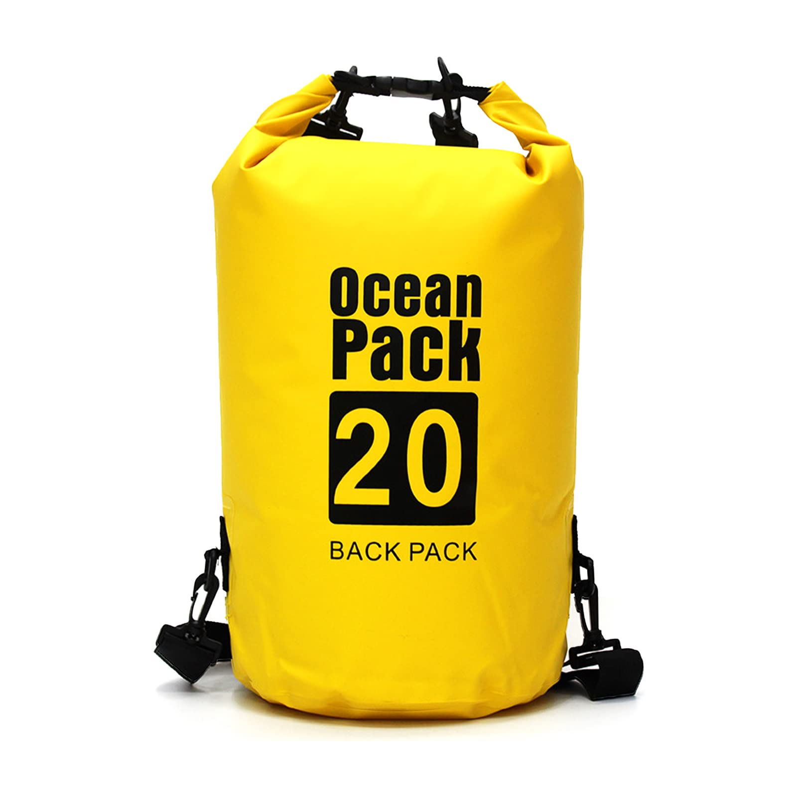 JIMACRO Dry Bag Waterproof Backpack, Roll Top Float Lightweight Dry Bags Shoulder Strap Backpack, 500D Tarpaulin Wet Bag for Travelling Fishing Cycling Kayaking Swimming Boating