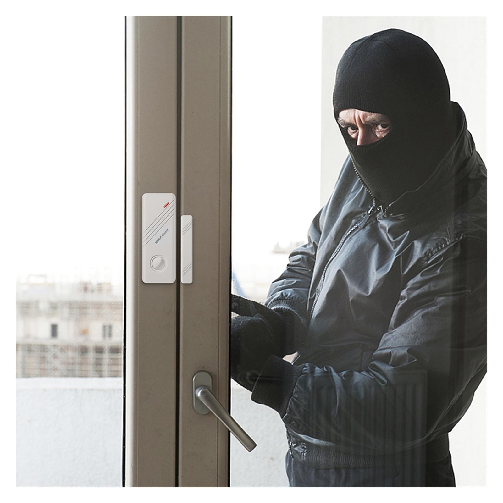 Sistema di Allarme di Sicurezza Domestica, Smart Allarme Wireless 2.4G Telecamera IP di Sicurezza Domestica antifurto Rilevatore Movimento for Porta Controllo App 433MHZ