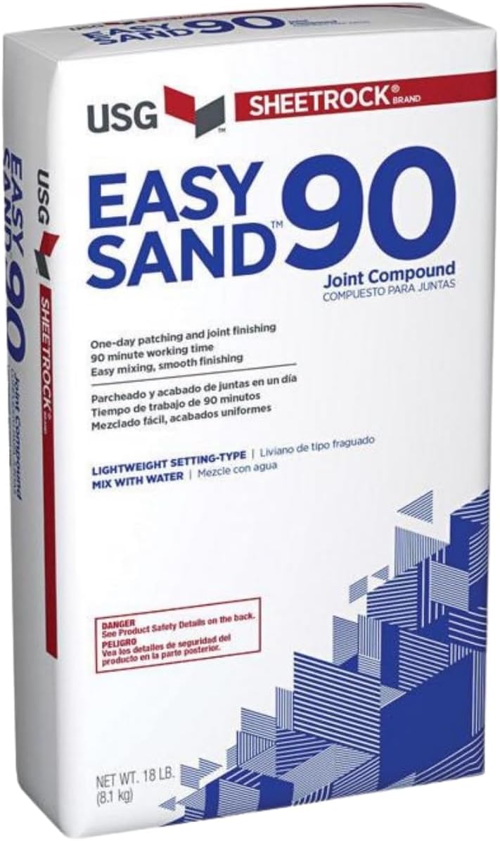US GYPSUM USG-384211-18lbs 384211120 384211 Ez Sand 90 Joint Compound 18#, No Color, 18 Pounds