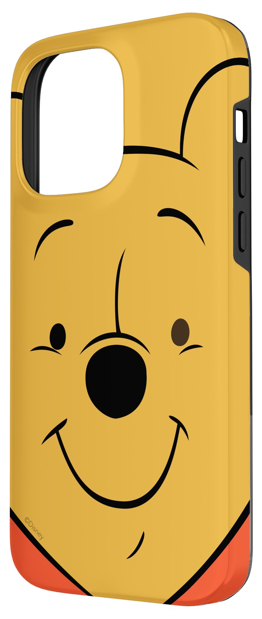 Custodia per iPhone 14 Pro Max Disney Winnie the Pooh Face Giallo Miele