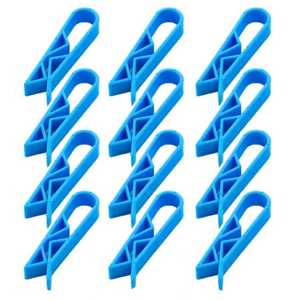 WIKEXINGLONGER 10 Packs Bin Bag Clips Garbage Clips Anti-Slip Waste Bin Bag Clamp Clips Rubbish Bag Fixed Clip Plastic Trash Can Clip for Kitchen Garbage Waste Trash Can Junk Bag Fixed Clips