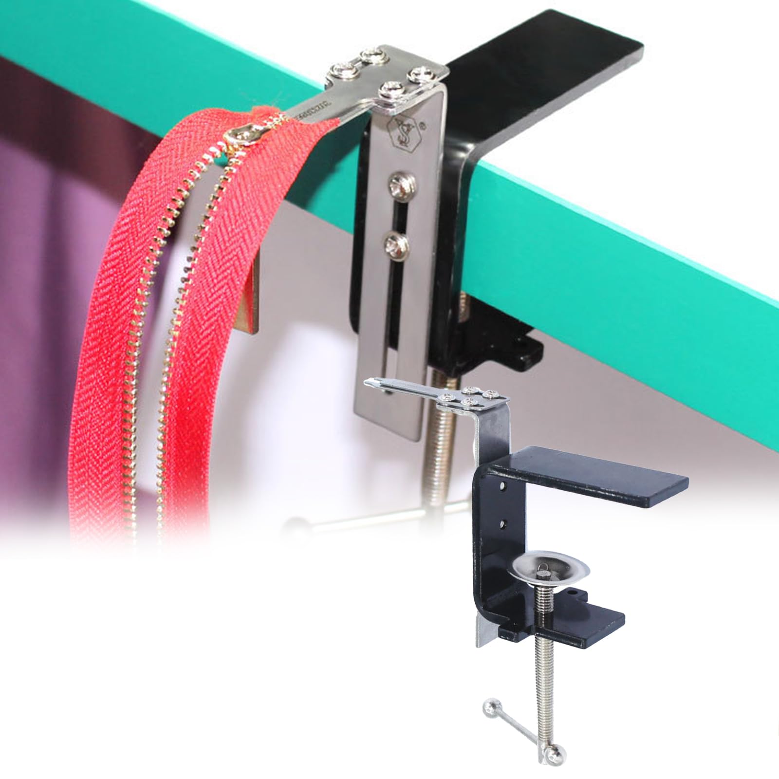 Bpoeee Quick Zipper Jig Sliders, Zipper Jig Tool for Zipper Pulls, Handy Sewing Zipper Jig Set, Zipper Jig for Zipper Pulls (#2)