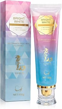 Niacinamide Whitening Toothpaste for Sensitive Teeth, Enamel Care & Stain Removal, Fluoride-Free Deep Cleaning Toothpaste with Long-Lasting Fresh Breath, Daily Oral Care 1 Pack
