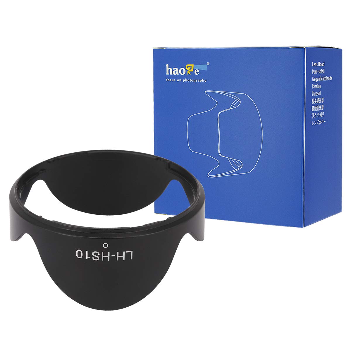 Haoge Bayonet Lens Hood for Fujifilm Fuji FinePix HS10, HS11, HS20, HS22, HS25, HS28, HS30, HS33, HS35, HS50 Camera Replaces Fujifilm LH-HS10