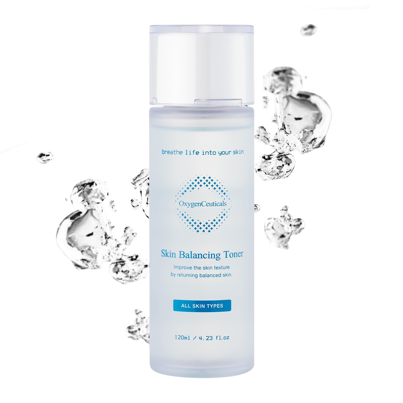 OxygenCeuticals Skin Balancing Toner (120ml / 4.23 oz) – Combination, Oily, and Blemish-Prone Skin, Pore-Reducing, pH-Balancing, Blemish Control, Hypoallergenic and Non-Comedogenic