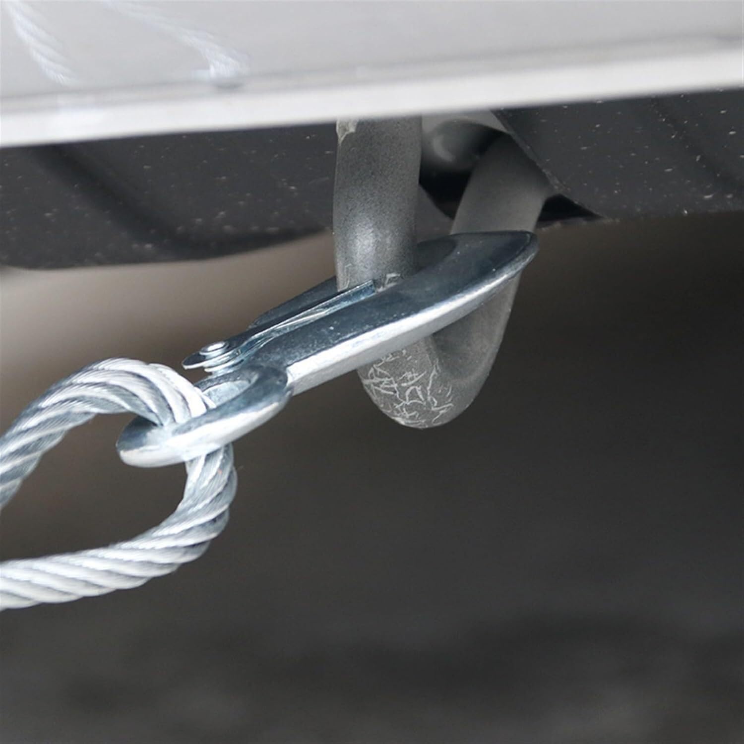 Steel Cable, Coated Wire Rope, 1pc Towing Straps Heavy Duty Tow Ropes Plastic Covered High Strength Hook Trailer Car Emergency Towing Outdoor Tool(5m 7 tons)