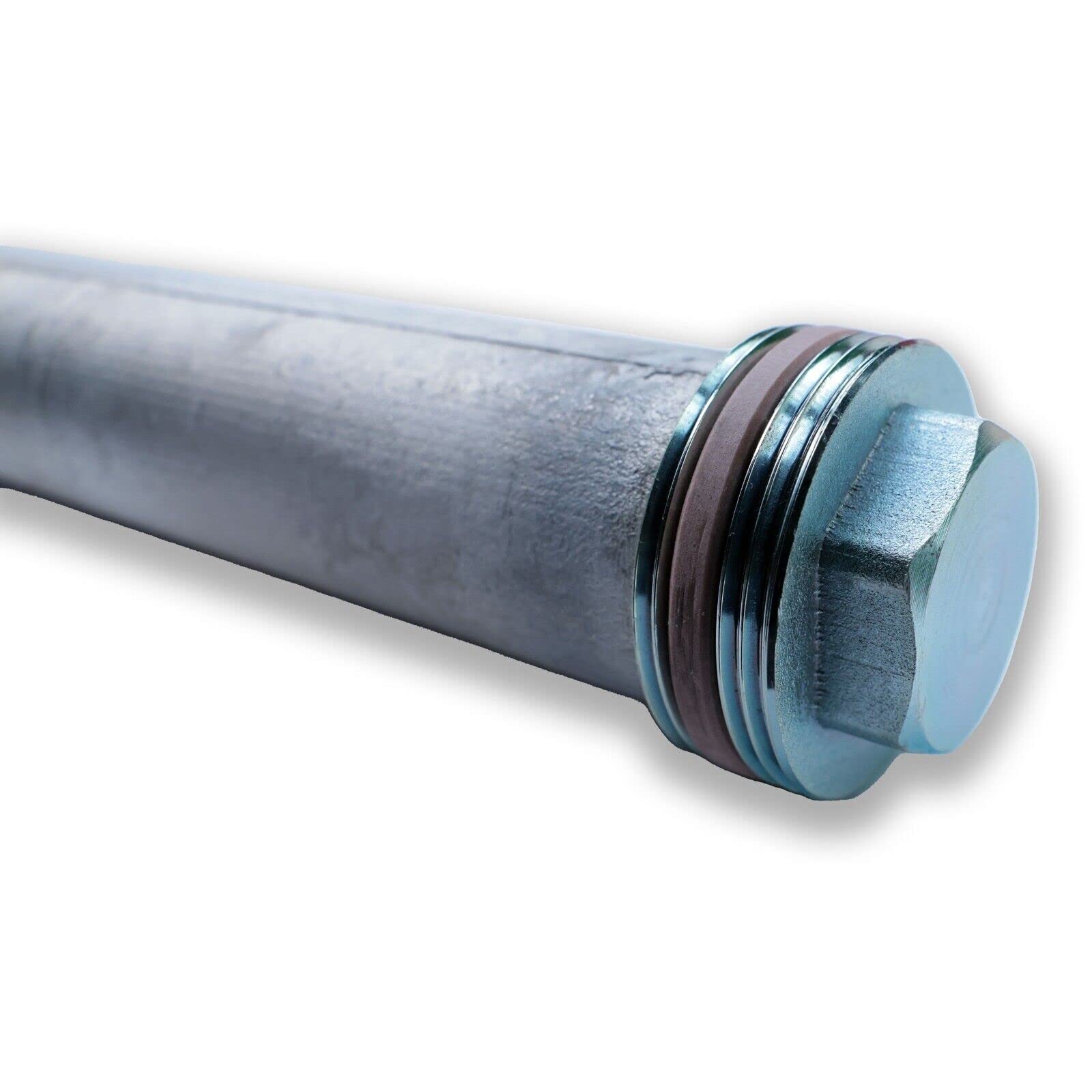 SUNEX Tige anti-corrosion pour chauffe-eau, anode en magnésium, diamètre 40, 1 ½", barre d'anode en alliage pour réservoir d'eau chaude, chauffe-eau solaire (40 x 320 mm)