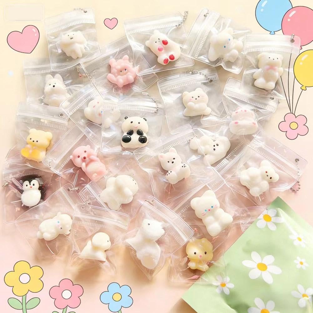 Amazon | スクイーズ キット【ランダム20個入り】食べ物/動物 約3cm