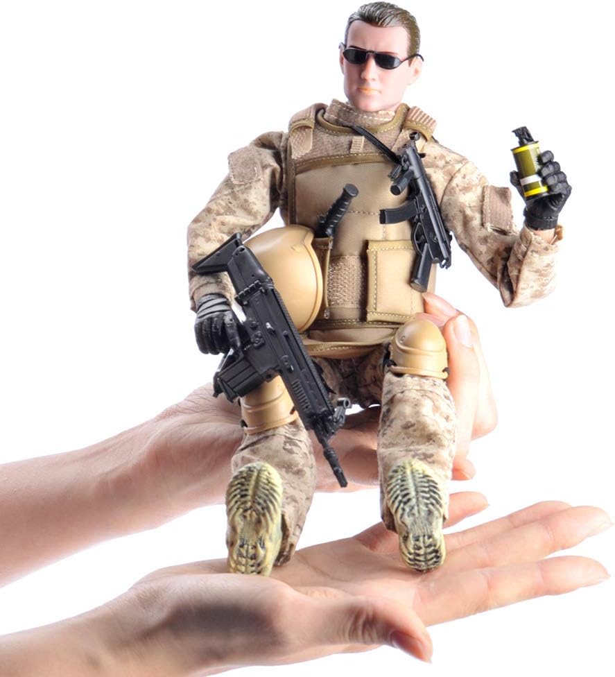 12'' American Military Soldiers Special Forces Army Man Action Figures Play Set-Digital Desert Camouflage