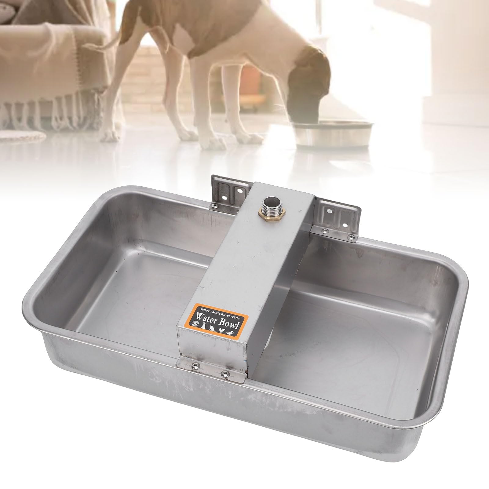 Bebedero para Perros de Acero Inoxidable 34x22,5 Cm