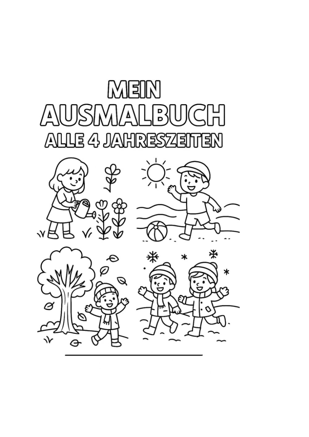 Ausmalbuch für Kinder ab 4 Jahren