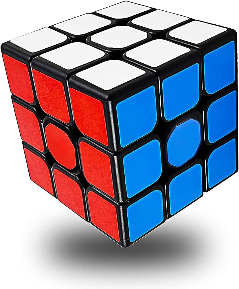 Full Size 56mm Magic Speed Cube 3x3 Easy Turning and Smooth Play Durable Puzzle Cube Toy for Kids