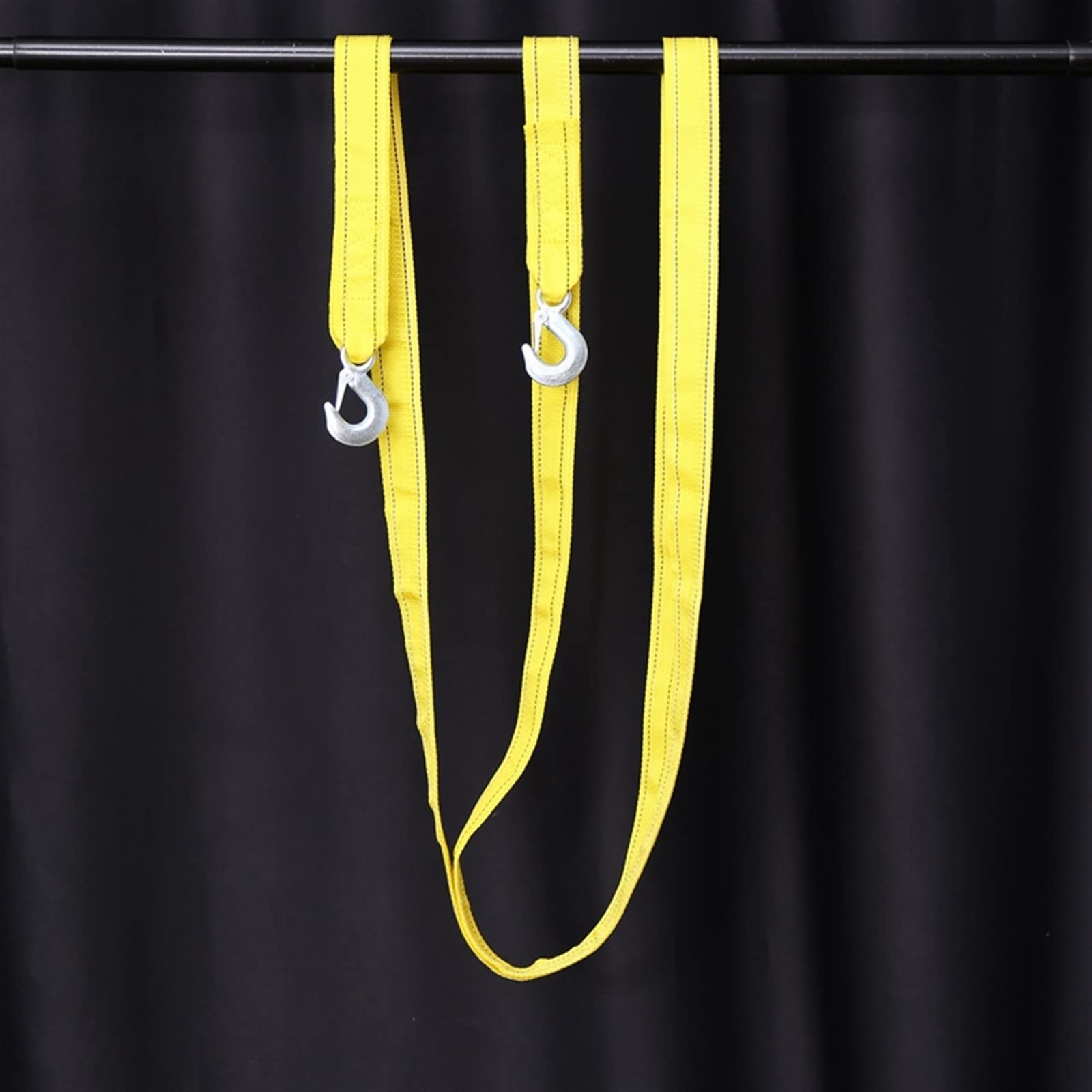 2X 4M Heavy Duty 5 Ton Car Tow Cable Towing Pull Rope Correa Ganchos Van Road Recovery Little Surprise