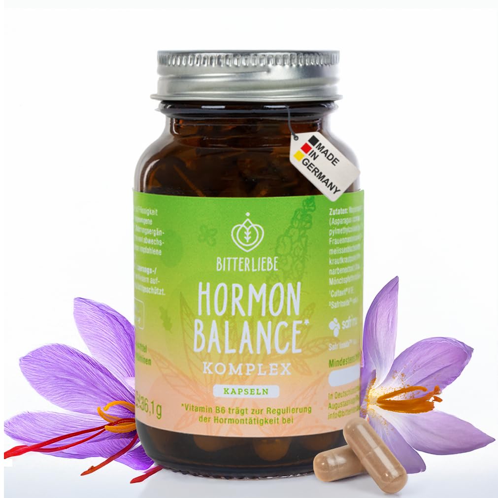 Bitterliebe Hormon Balance Komplex – Myo-Inositol & Mönchspfeffer hochdosiert für Wechseljahre, PMS & Menopause