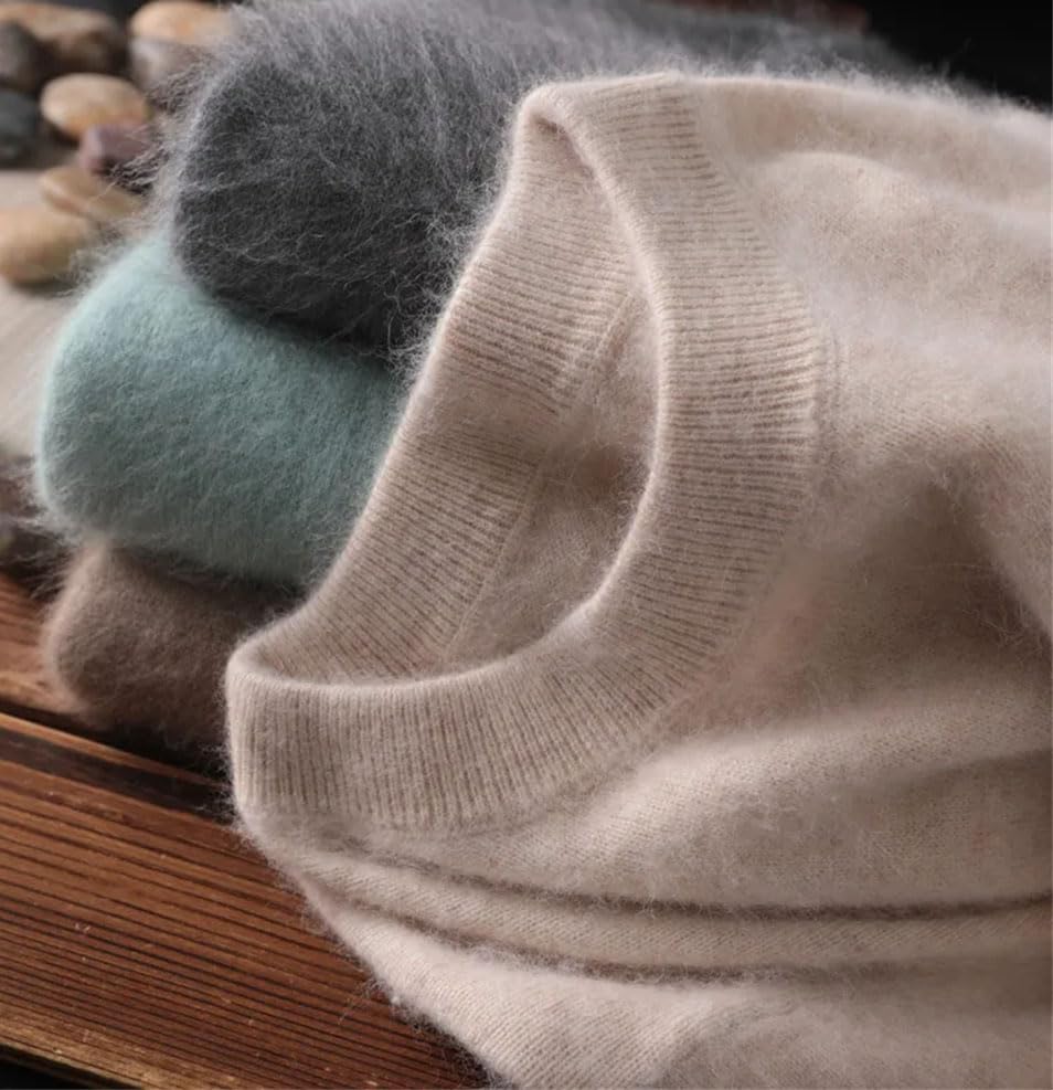 Men's Cashmere Sweaters Soft Warm O-Neck Casual Pullovers Long Sleeve Tops Jumpers2