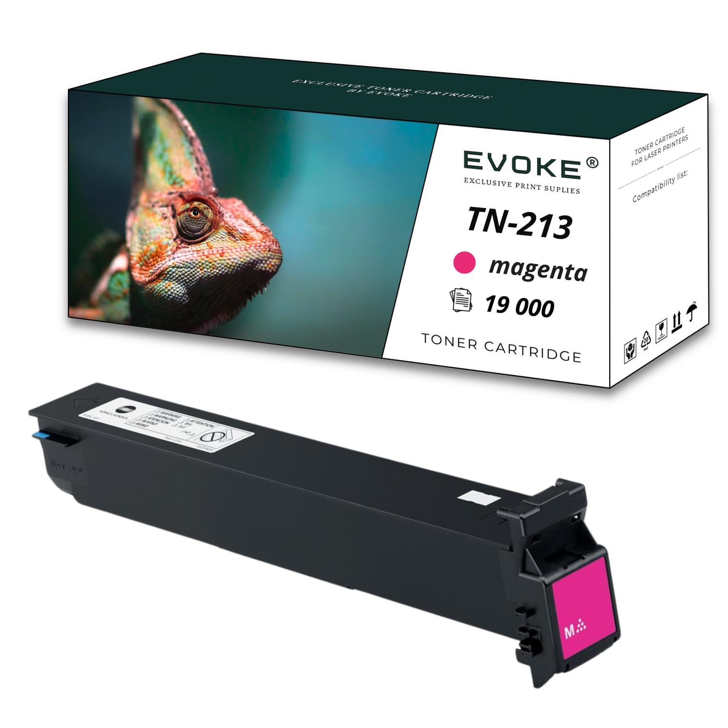 EVOKE TN213 TN-213 Toner Kompatybilny z Konica Minolta C203 C253 C353 (Zestaw CMYK) 81000 Stron