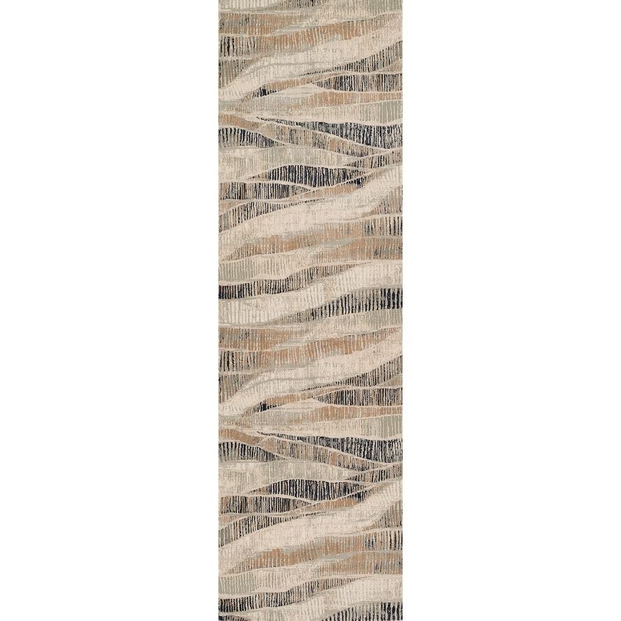 Momeni Genevieve Polyester Area Rug, Grey, 1’10”x2’10 Runner