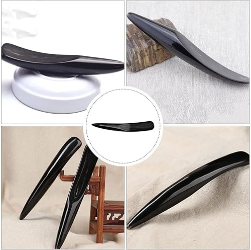 Miniatura 2 de Beaupretty Herramientas para el cuidado de la piel Tabla de raspado Herramienta de cuerno de búfalo Tabla natural para masaje corporal SPA Punto de