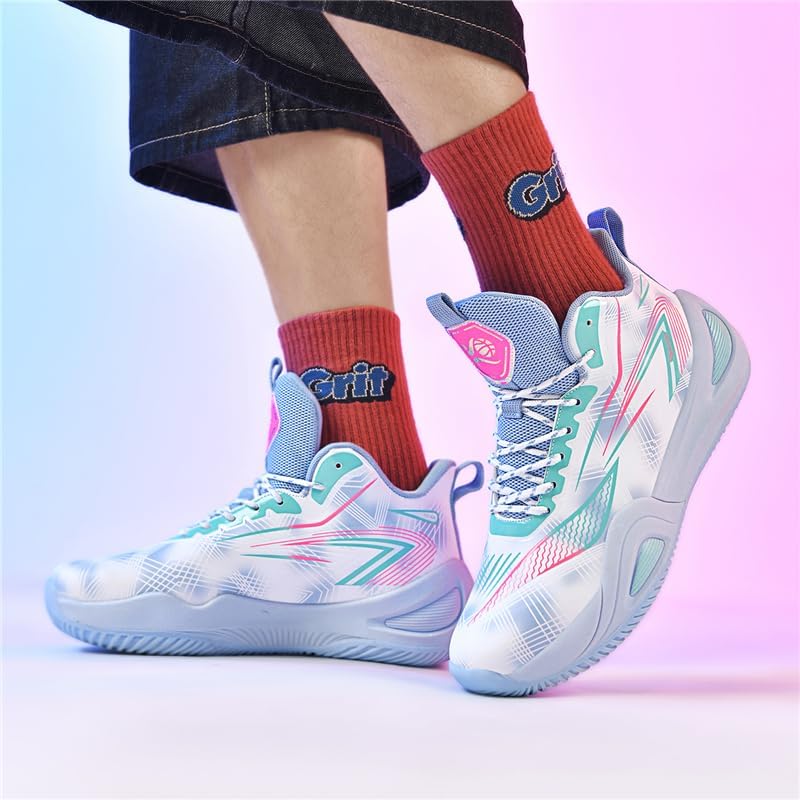 Girls Boys Basketball Shoes High Top Fashion Volleyball Kids Non Slip Comfortable Indoor Outdoor Sneakers - Image 3