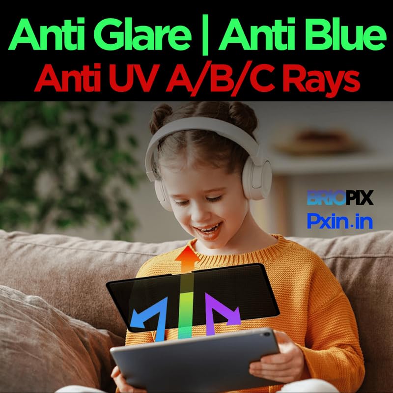 Image of Pxin Tablet Privacy Screen Guard compatible with VIVO Pad5 | Anti Glare | Reduces blue light | 360 degree anti-spy | Eye Protection
