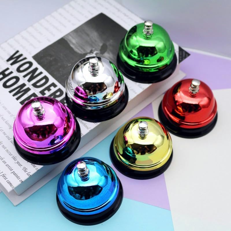 Service-Glocke Für Theke & Rezeption - Metall-Klingel 7,6cm Für Restaurant & Bar