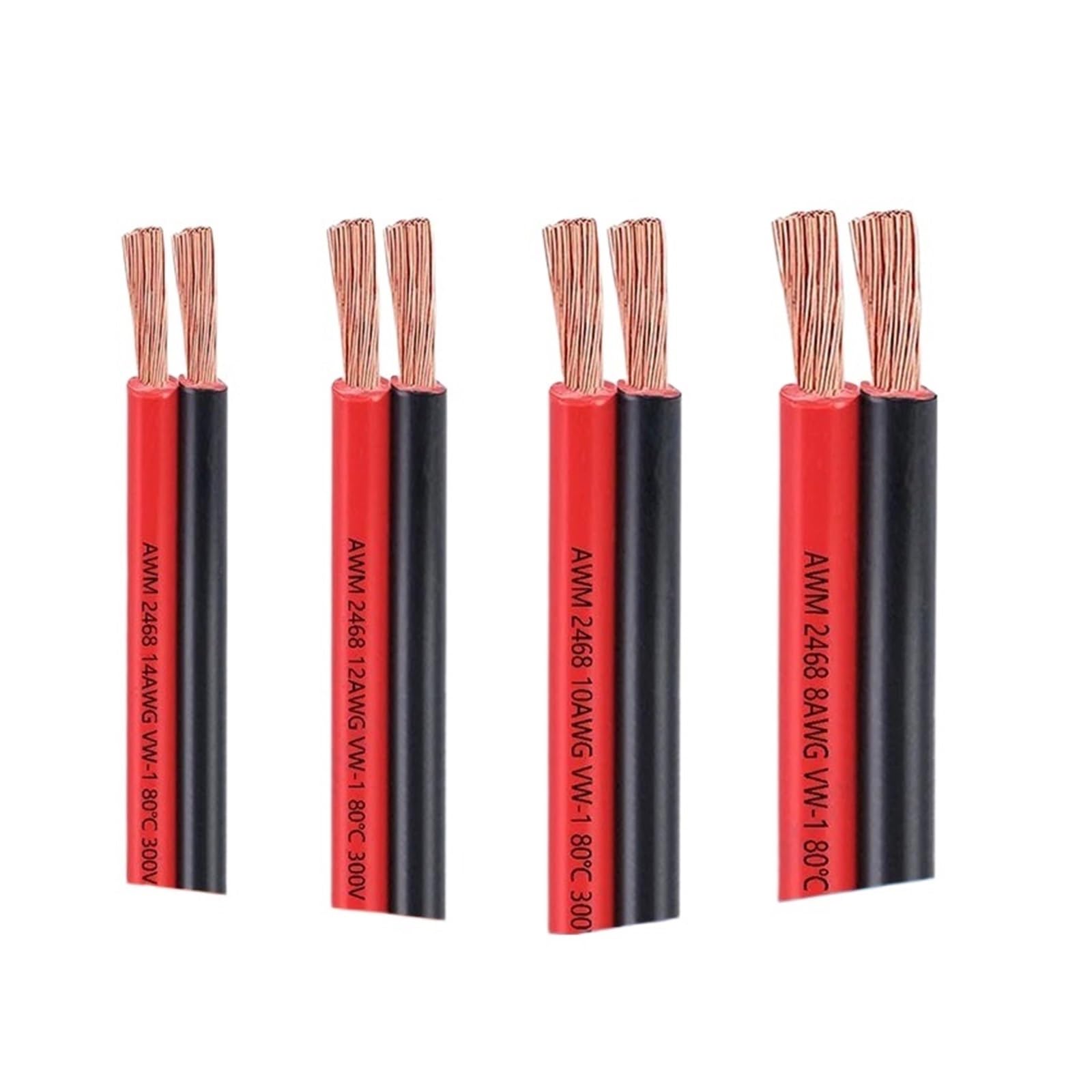 Kabel fotowoltaiczny czysty drut miedziany czerwony czarny 2-pinowy 14 12 10 8 AWG przedłużacz kabla elektrycznego do samochodu Kabel rozruchowy do akumulatora panel słoneczny silnik falownika