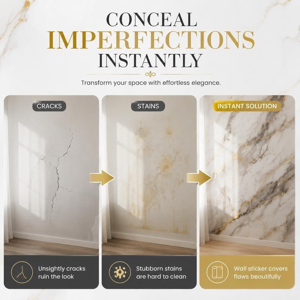 Peel and Stick Stone Tile Wall Panels Backsplash Decor Easy to install