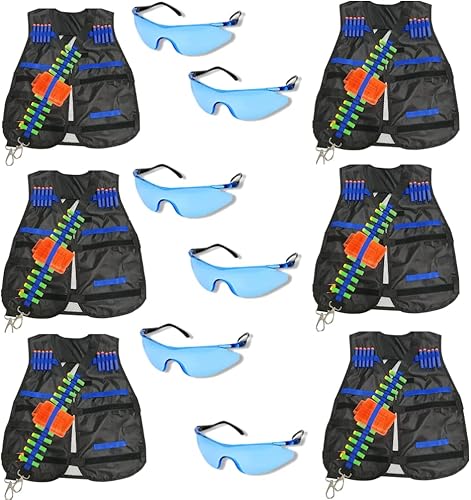 Tactical Vest Kit for 2 Kids for Nerf Guns N -Strike Elite Series.Boys Birthday, Christmas Gift. Ages 5+ Years Old