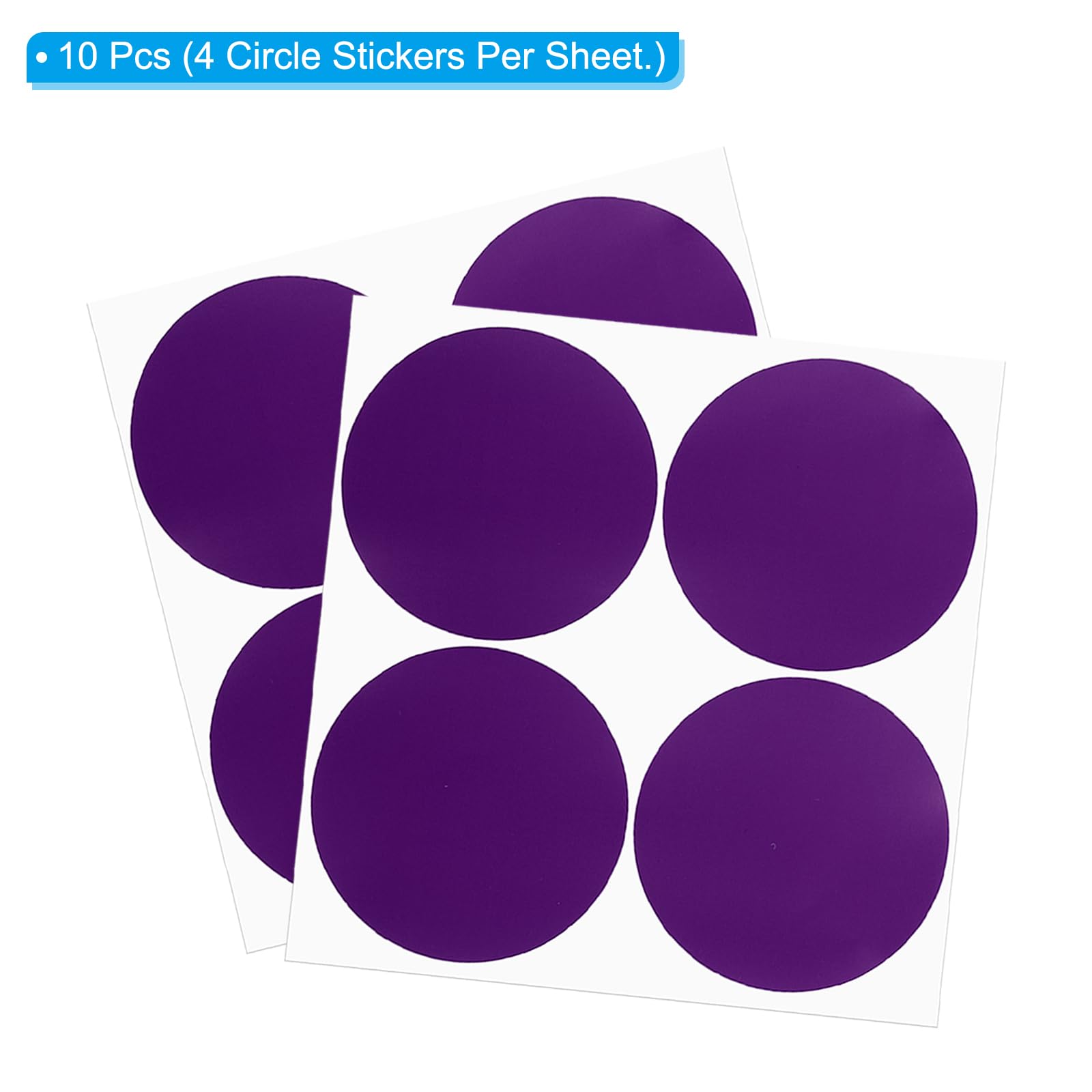 PATIKIL Round Colored Stickers 4" - Image 3